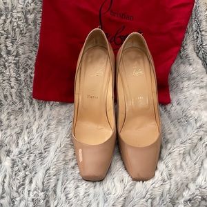 Christian Louboutin size 7 nude